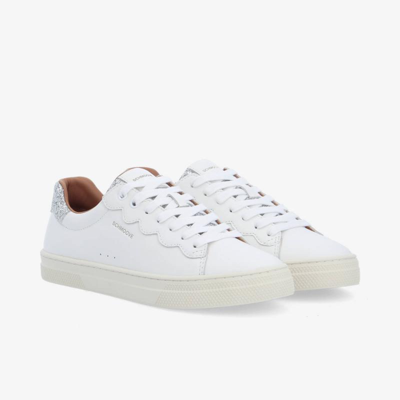 SPARKLE WAVE W - NAPPA/GLITTER - WHITE/SILVER